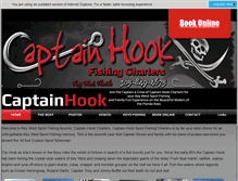 Tablet Screenshot of captainhookcharters.com